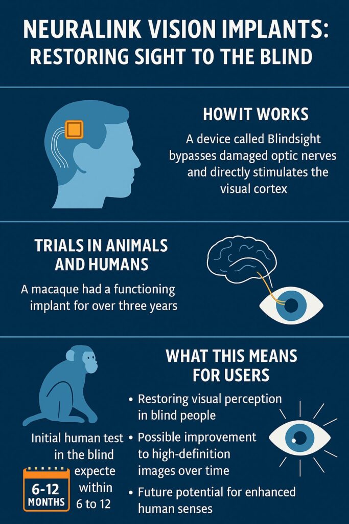 Neuralink's Blindsight how it works