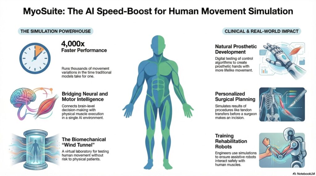 Myosuite - The AI Speed-Boost for Human Movement Simulation - Infographics