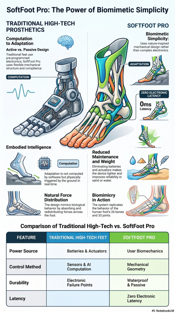 Infographics - SoftFoot Pro: The power of biomimetic simplicity