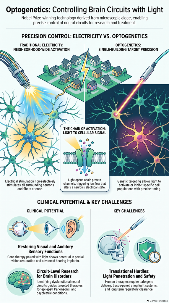 Infographics - Optogenetics: Controlling Brain Circuits with light